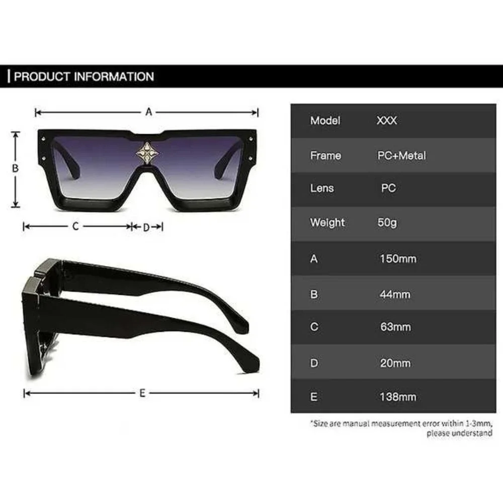 Men Sunglasses Unisex Hip Hop Style New Model Designer Top‎ Shades Big Retro